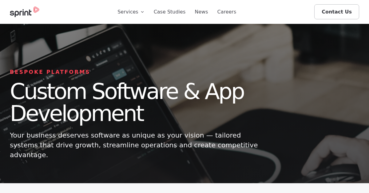 Custom Software & App Development - Sprint Innovations